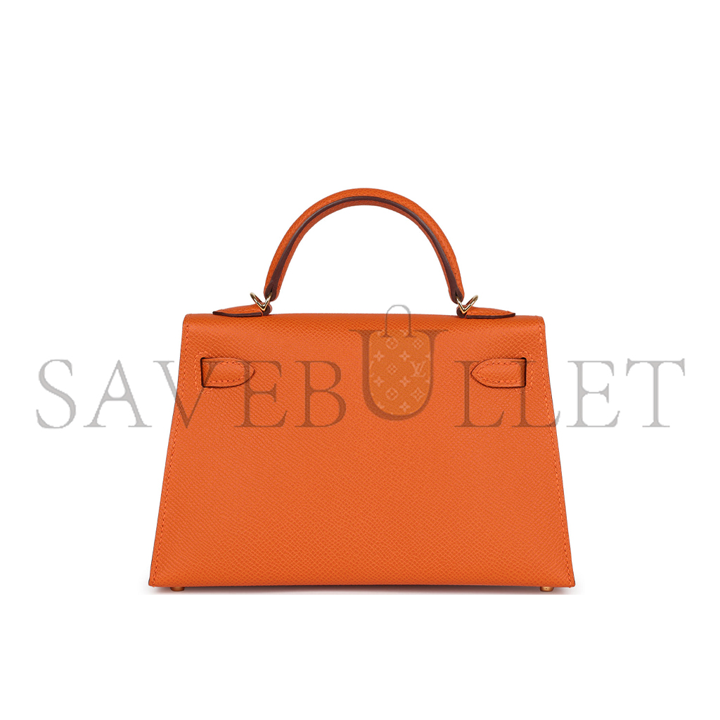 H**mes mini kelly sellier orange (22*14*7cm)